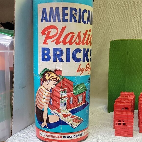 1950's American Plastic Bricks By Elgo USA - Picture 2 of 15